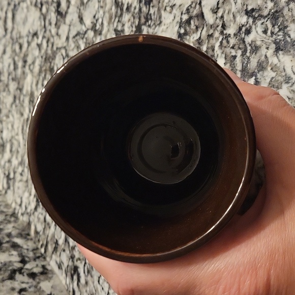 SALE--Thoune Faience Owl Majolica Hand Painted Cup - Picture 5 of 7